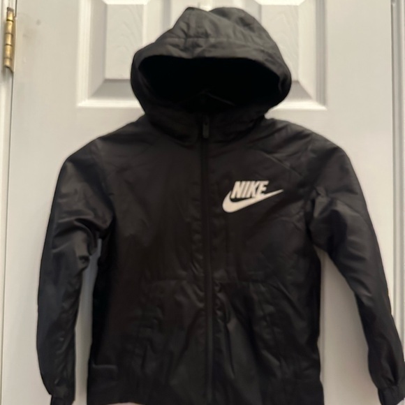 Nike Other - Nike Kids Jacket Black Fleece Lined 86C531 Size XS 3-4 y/o